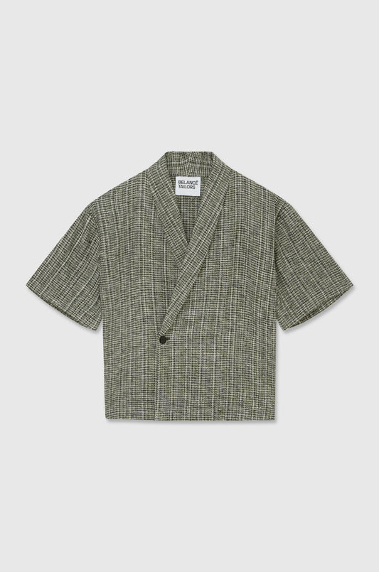 Linen silk relaxed jacket