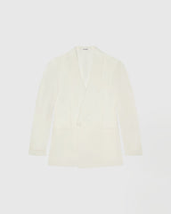Doir Ivory White Wool Dinner Jacket